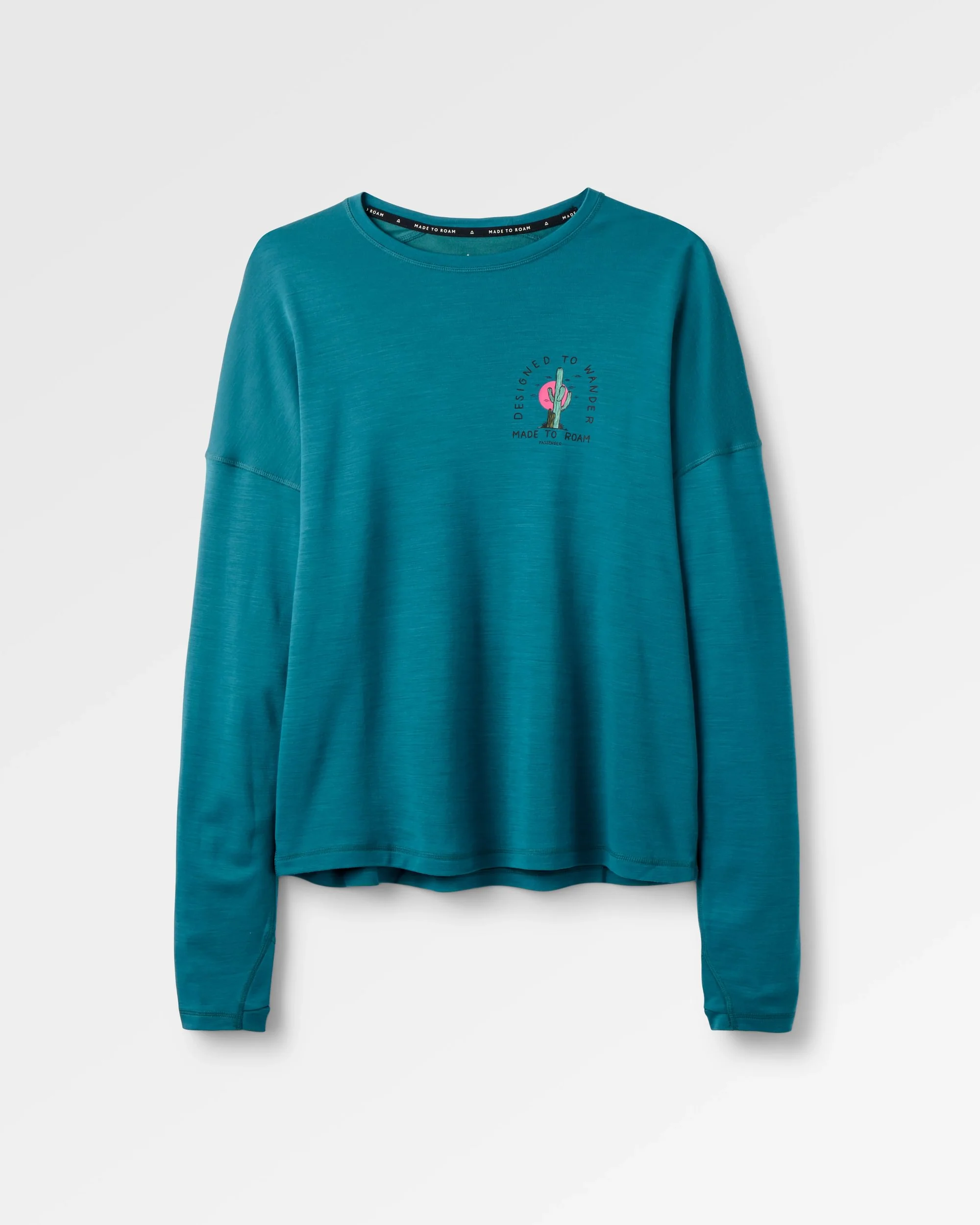 Camp Wild Lightweight Merino Blend LS T-Shirt - Mediterranean