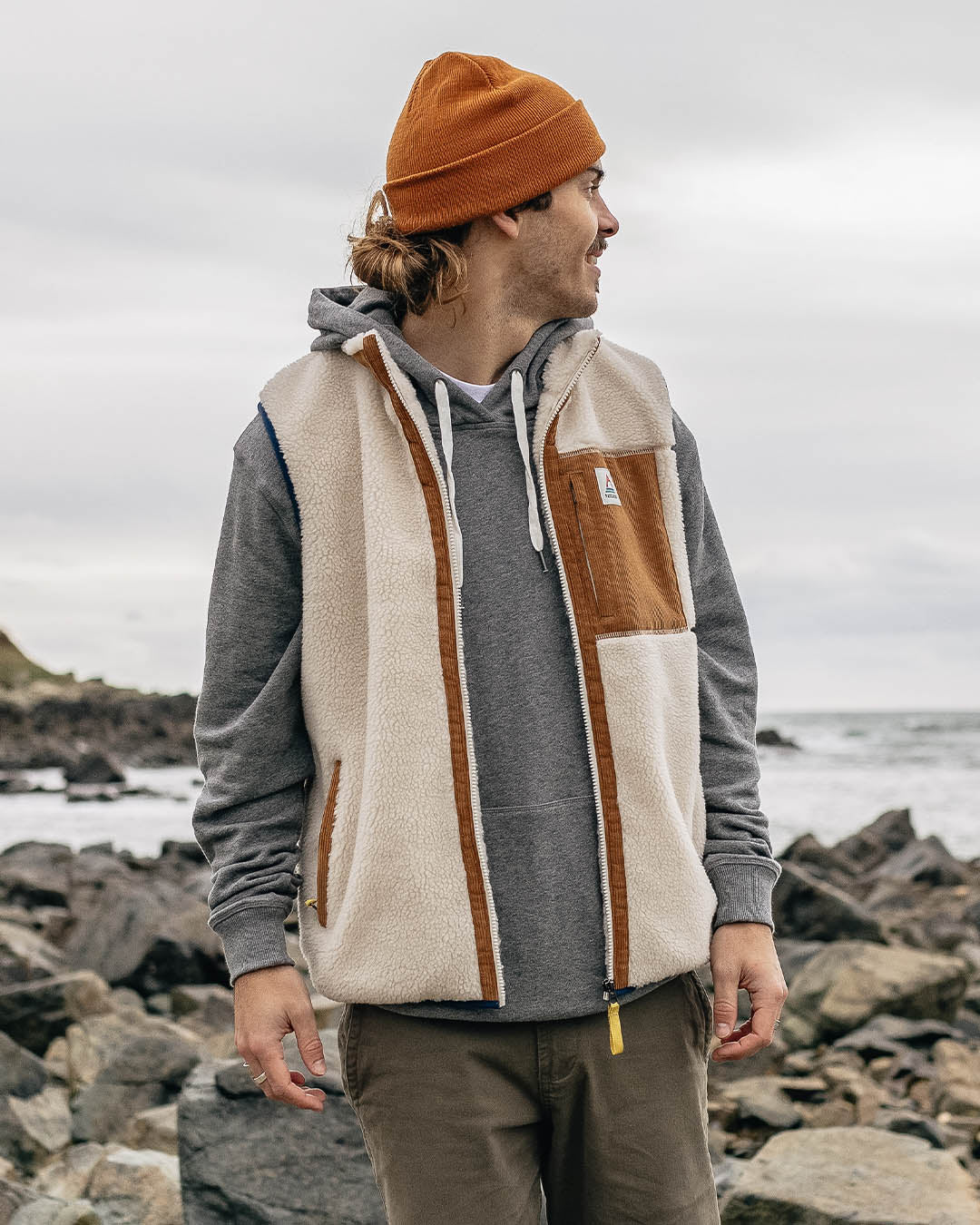 Canyon Deep-Pile Sherpa Vest - Off White - Image 7