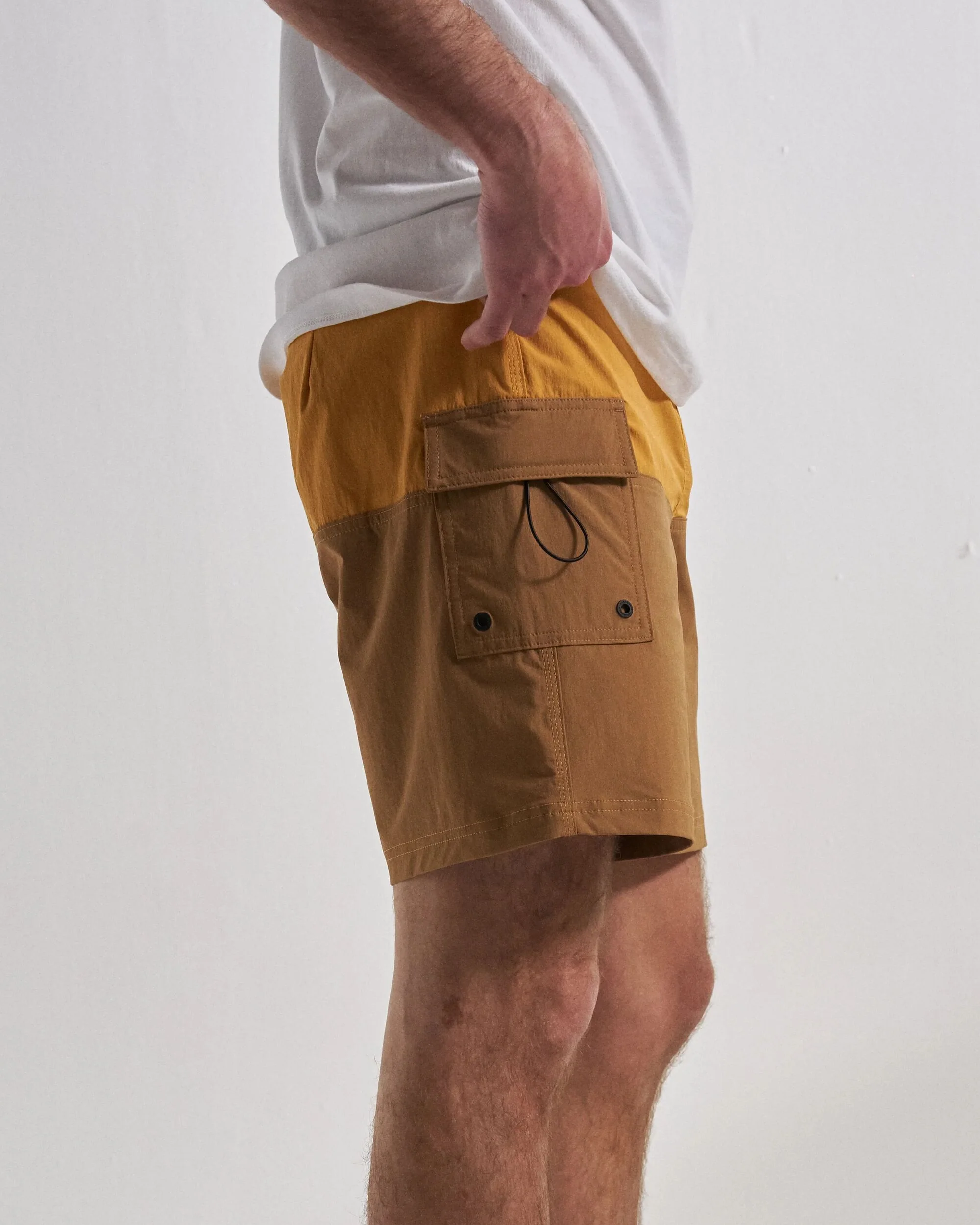 Cutback NetPlus® Boardshort - Spruce Yellow/Toffee - Image 6
