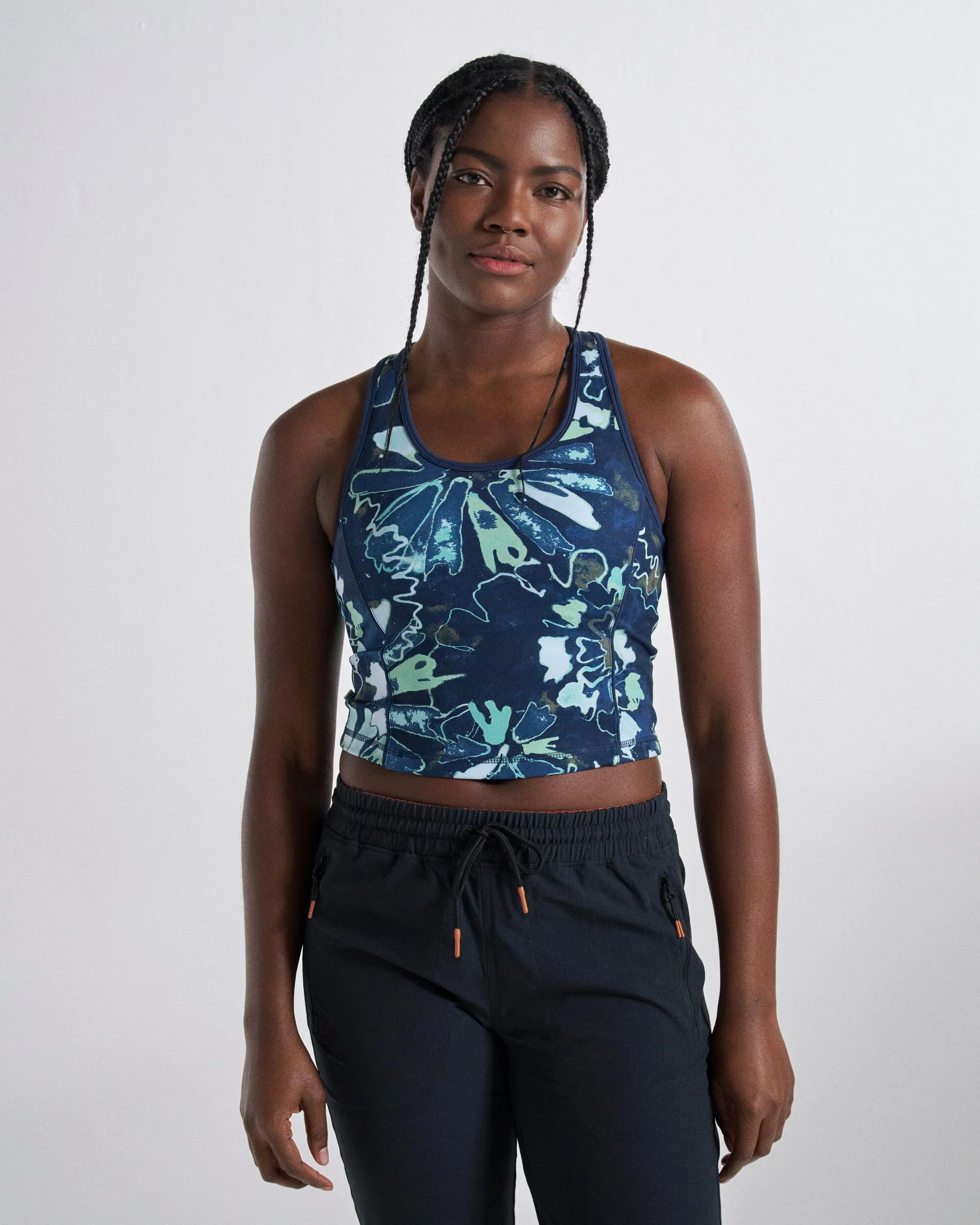 Mantra Active Crop Top - Frost Ice Blue