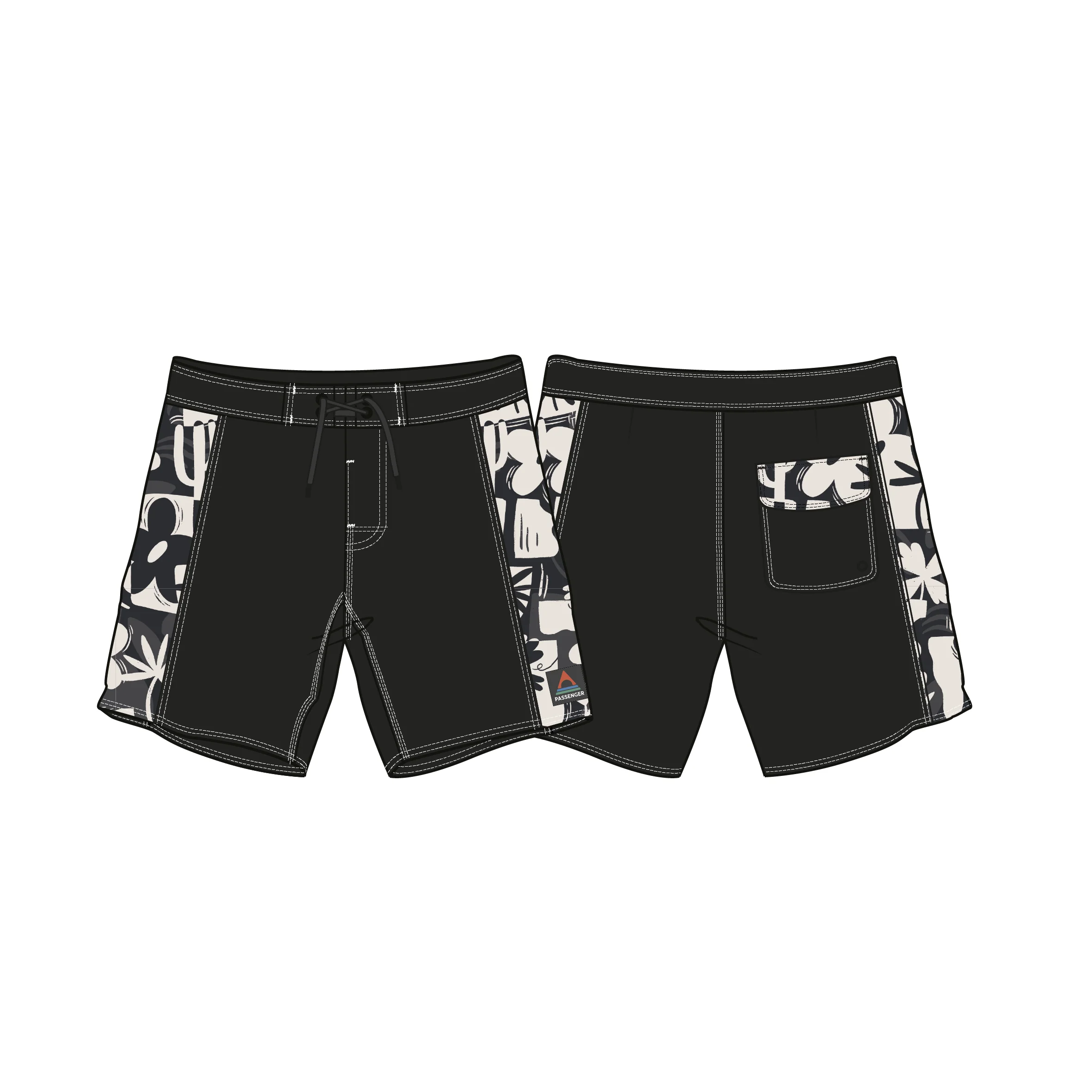 Rialto Boardshort - Black - Image 8