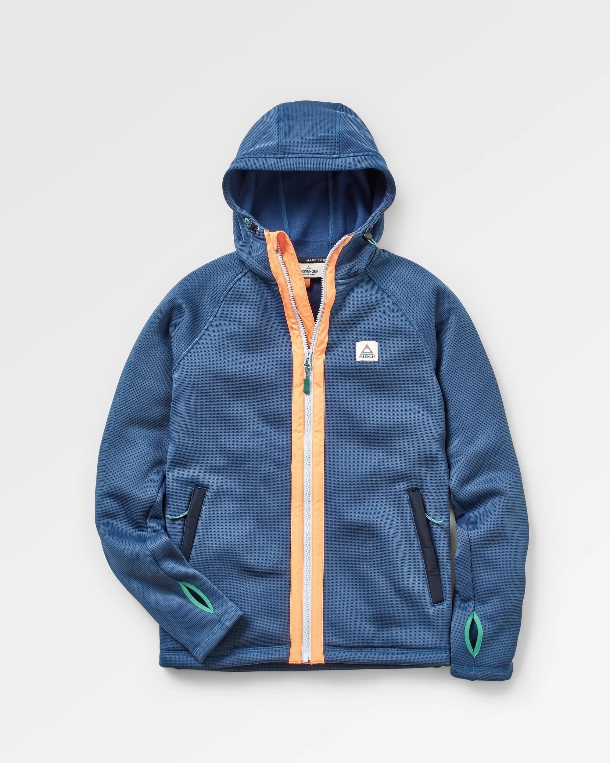 Slope Hooded Fleece - Dark Denim