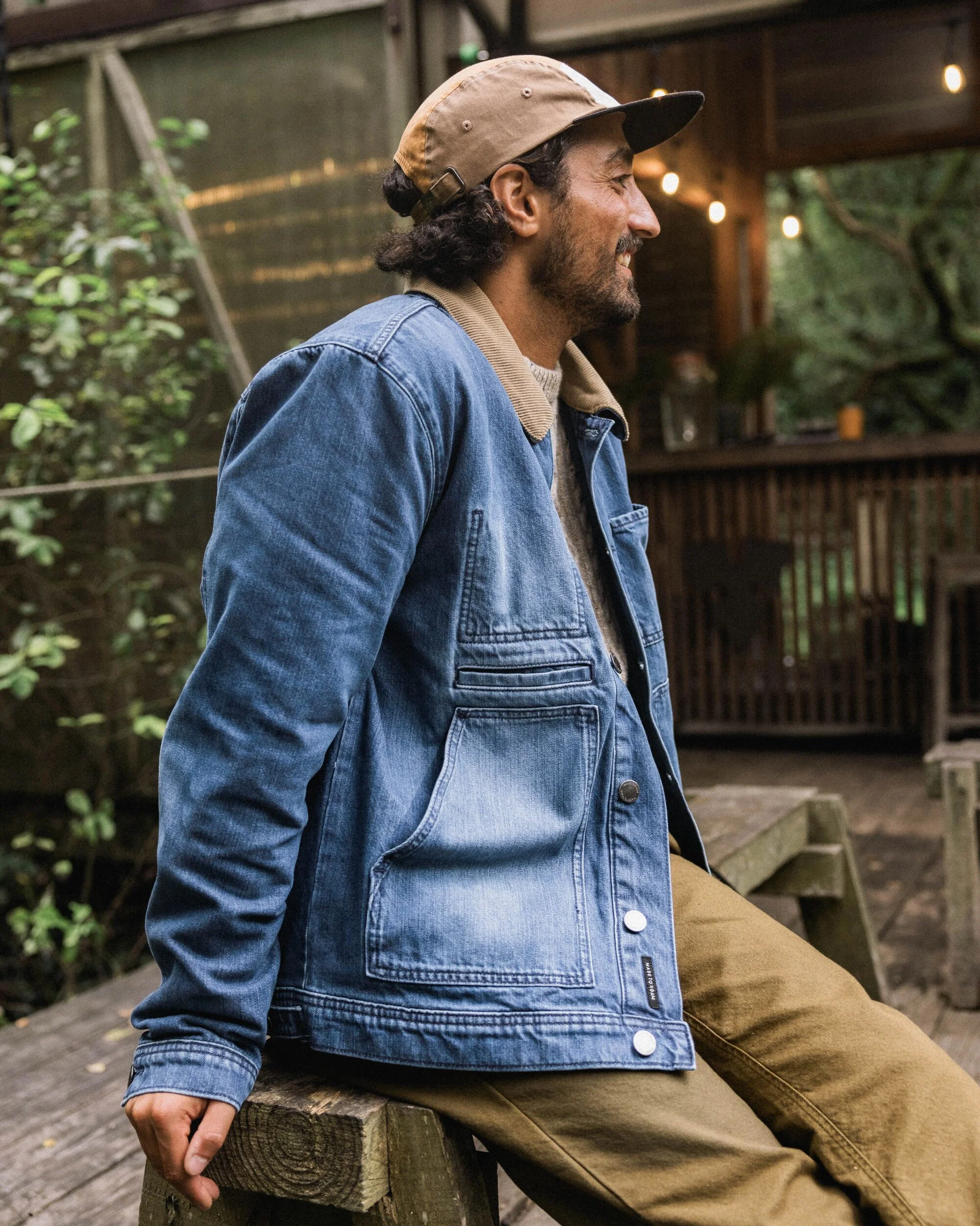 Vantage Lined Denim Jacket - Mid Wash Denim